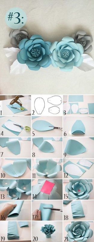 65 top idées & tutos de fleurs en papier à faire soi-même 48