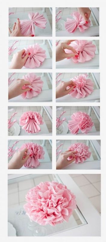 65 top idées & tutos de fleurs en papier à faire soi-même 52