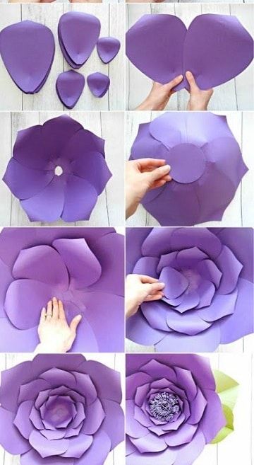 65 top idées & tutos de fleurs en papier à faire soi-même 62