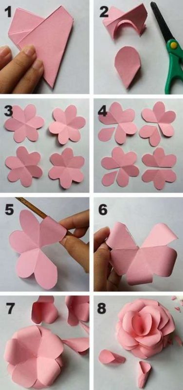 65 top idées & tutos de fleurs en papier à faire soi-même 65