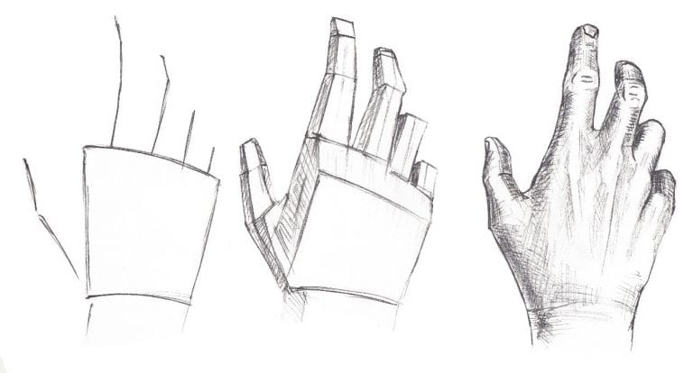 59 tutos & idées pour apprendre à dessiner une main 3