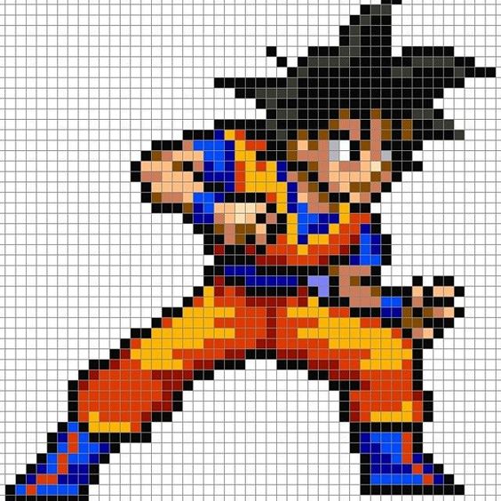 100 idées de coloriages de dessins pixel art 20