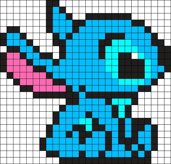 100 idées de coloriages de dessins pixel art 34