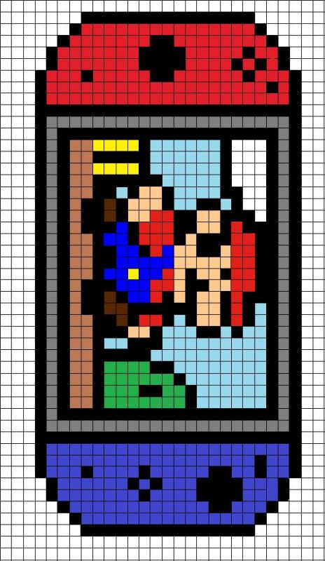 100 idées de coloriages de dessins pixel art