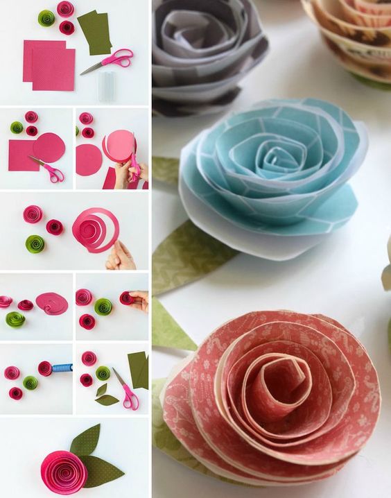 31 idées & tutos de fleurs en papier faciles à faire 3