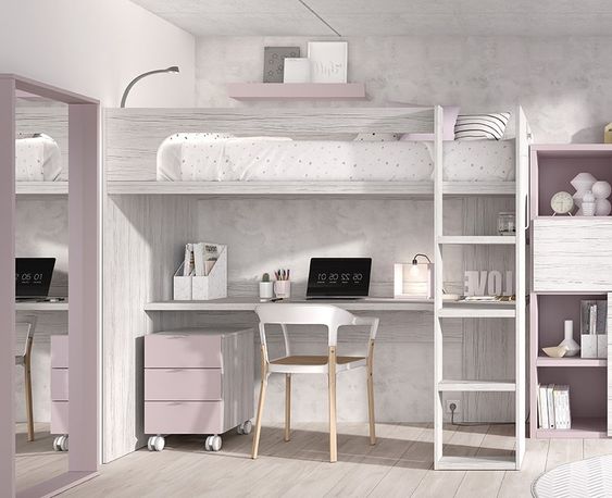 45 top idées de chambre d'ados pour filles 37