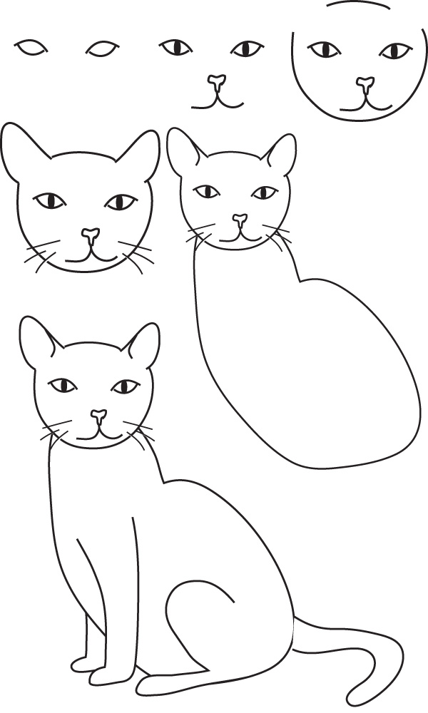 29 tutos dessins chat pour savoir comment dessiner un chat facilement