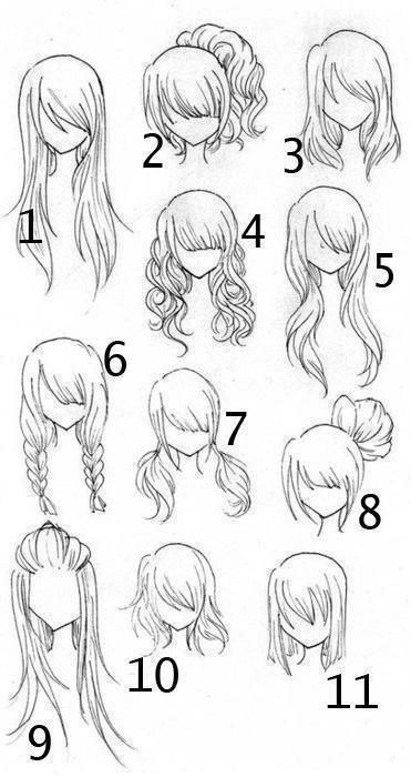 20 top idées de dessins de cheveux 11