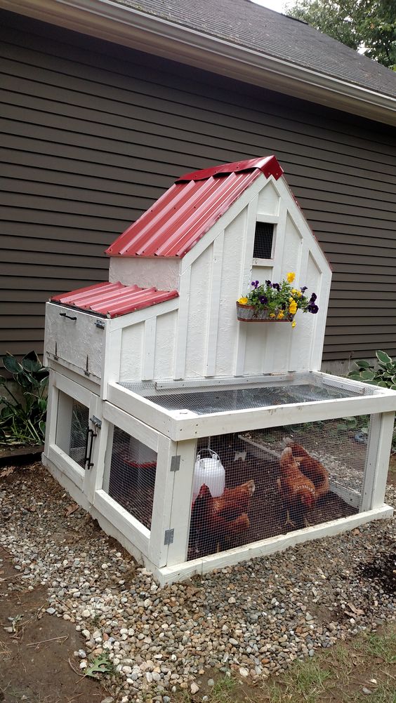 100 top idées de poulaillers pour la prise en charge de vos poulets 131