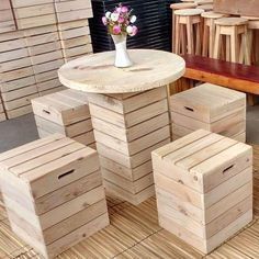 27 top idées de tables en palettes 5