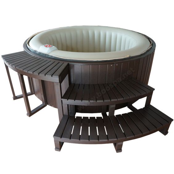 29 top idées & tutos d'habillages de jacuzzi gonflables 21