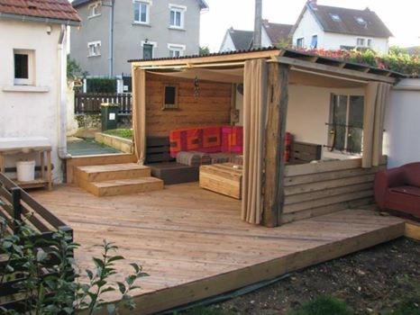 22 top idées pour faire une terrasse avec des palettes 3