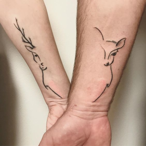 51 top idées de tatouages de couples 16