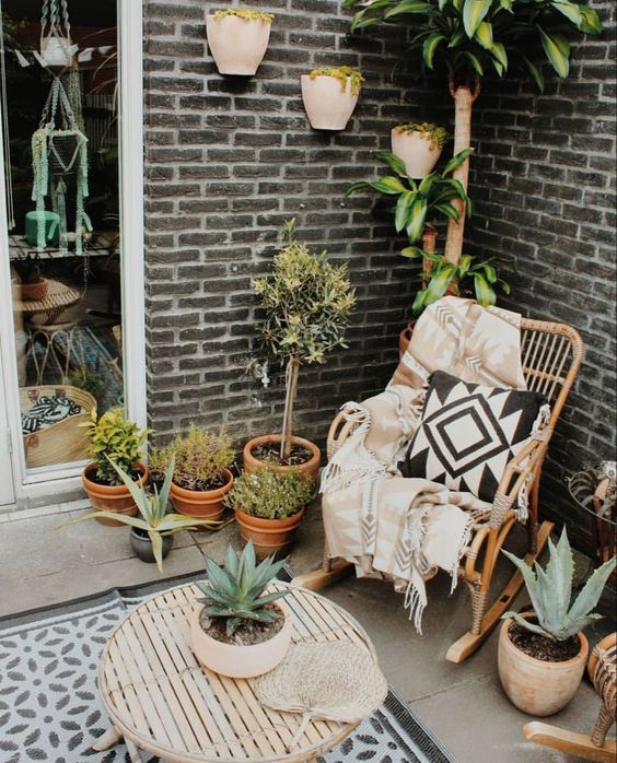 28 décorations de patio bohème en tendance 14