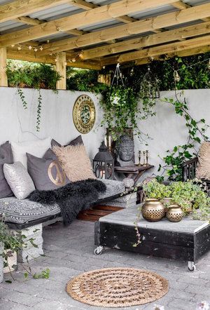 28 décorations de patio bohème en tendance 16