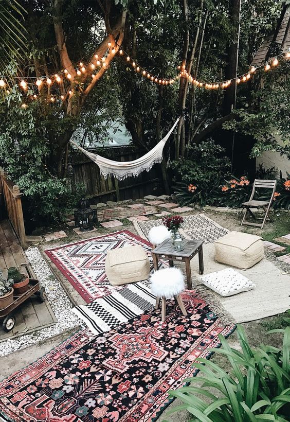 28 décorations de patio bohème en tendance 21