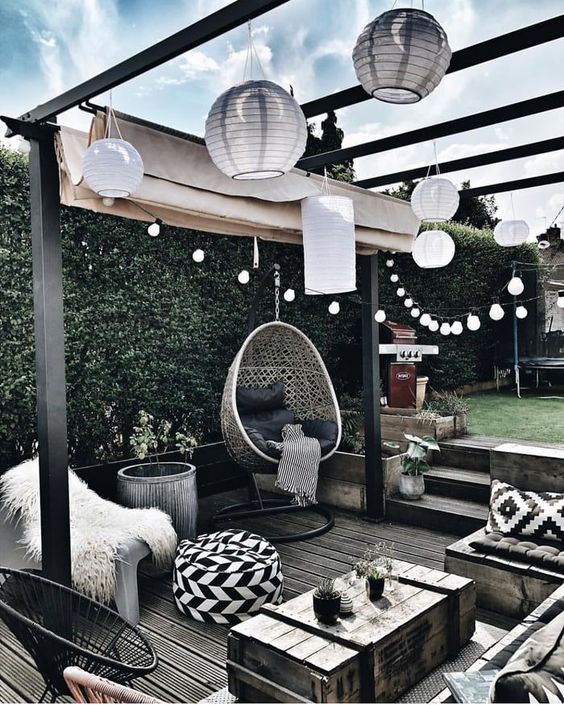 28 décorations de patio bohème en tendance 26