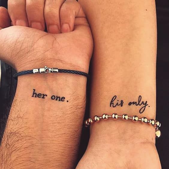 100 top idées de tatouages de couples à faire à deux 21