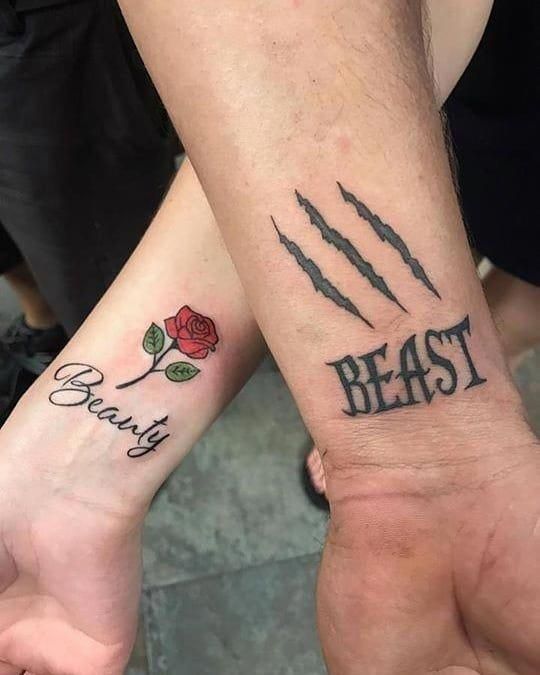 100 top idées de tatouages de couples à faire à deux 41