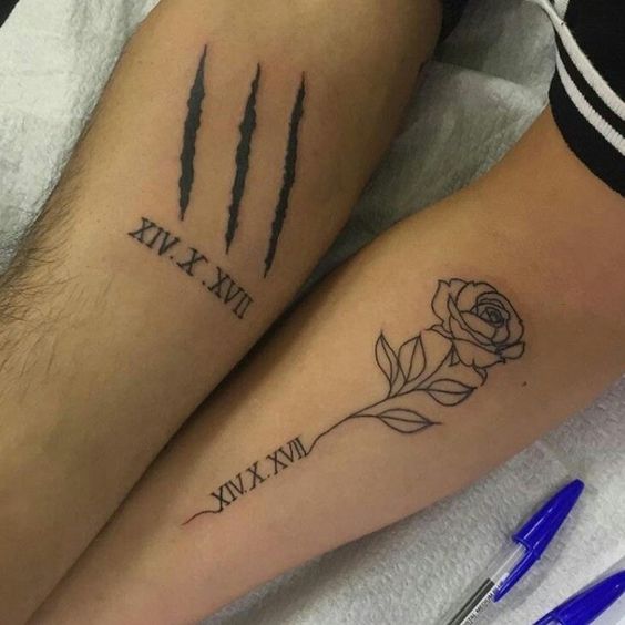 100 top idées de tatouages de couples à faire à deux 49