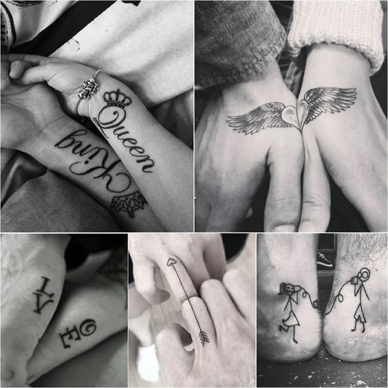 100 top idées de tatouages de couples à faire à deux 101