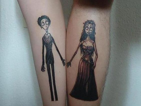 100 top idées de tatouages de couples à faire à deux 95