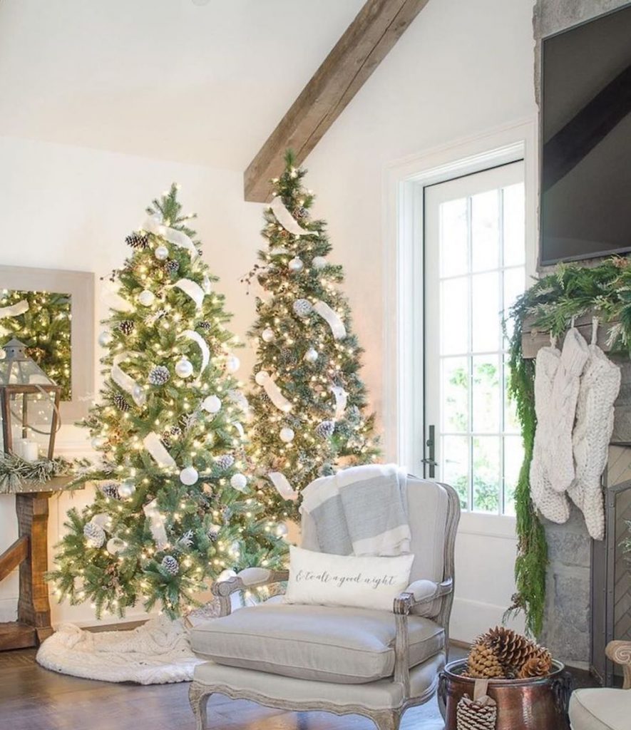 77 belles décorations de Noël pour décorer son salon 26