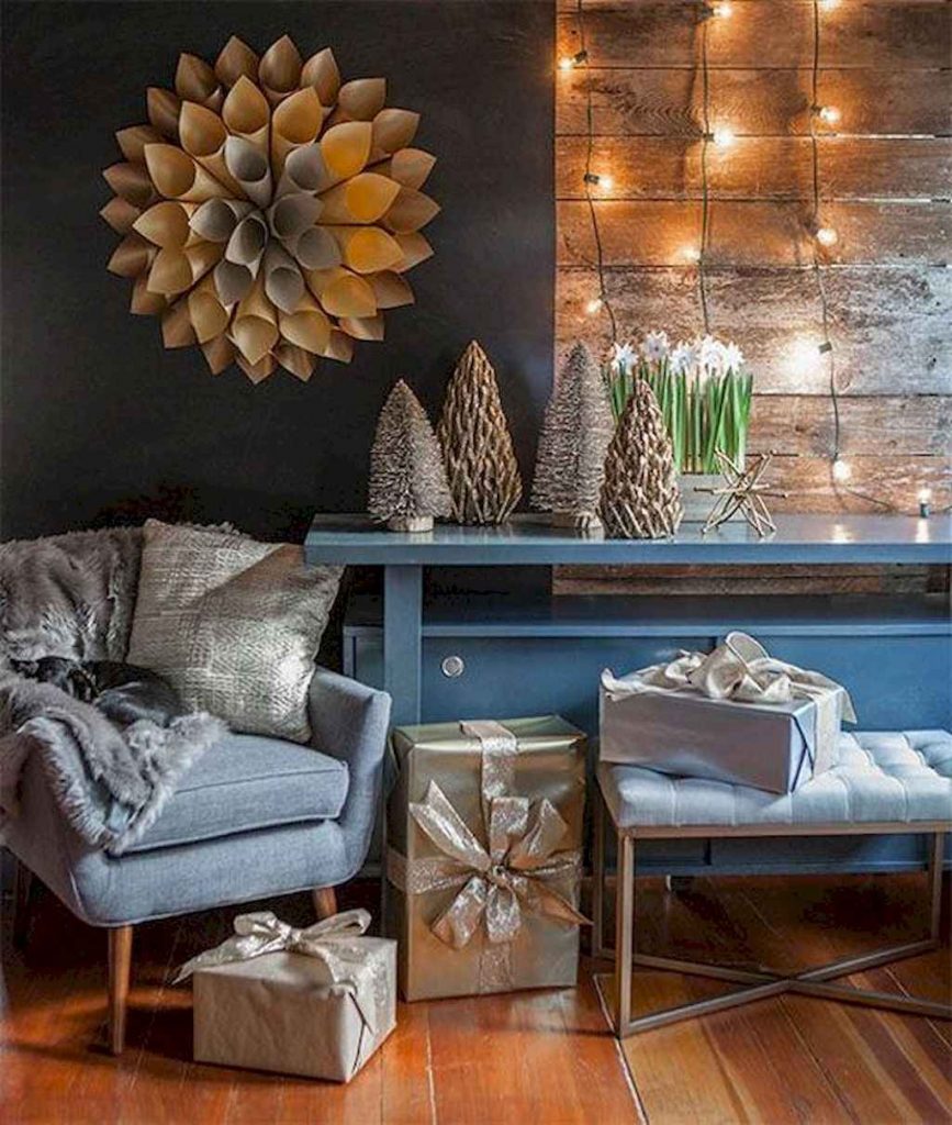 65 idées de décorations de Noël pour embellir son salon 31