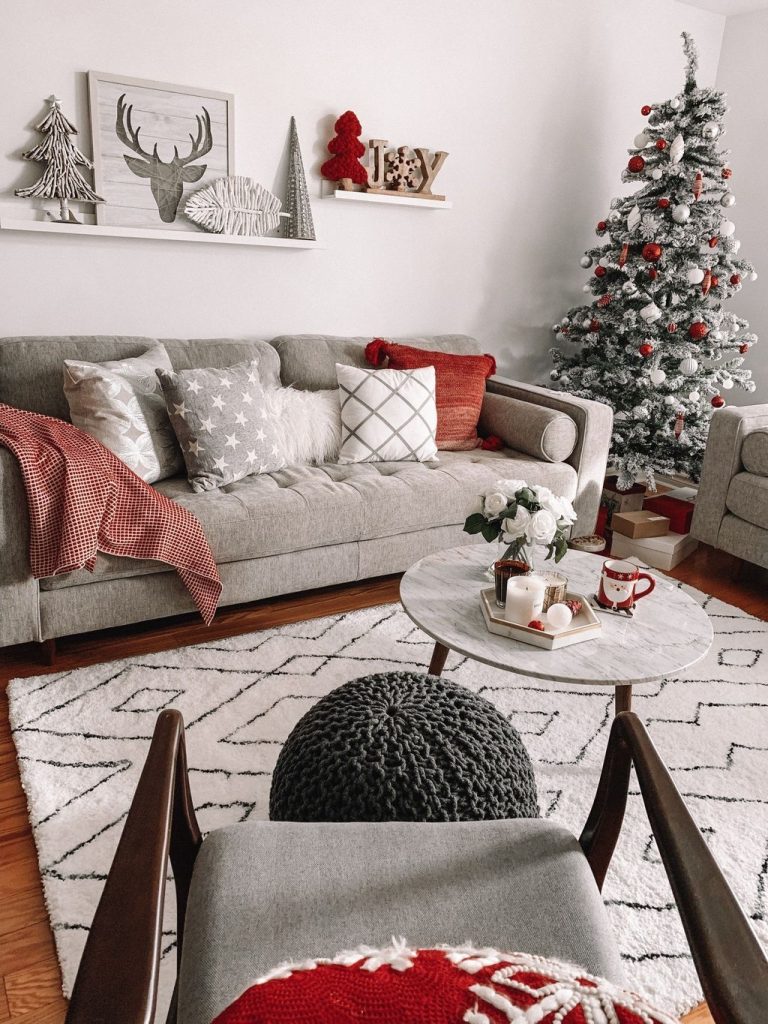 77 belles décorations de Noël pour décorer son salon 6