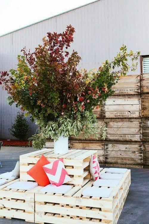 100 décors de jardin à faire à partir de palettes réutilisées 8