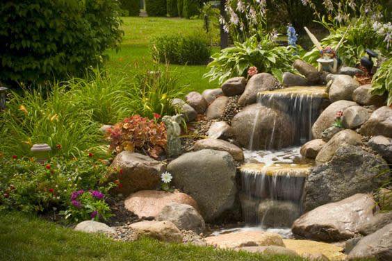 27 idées de bassins avec cascade pour embellir son jardin 24