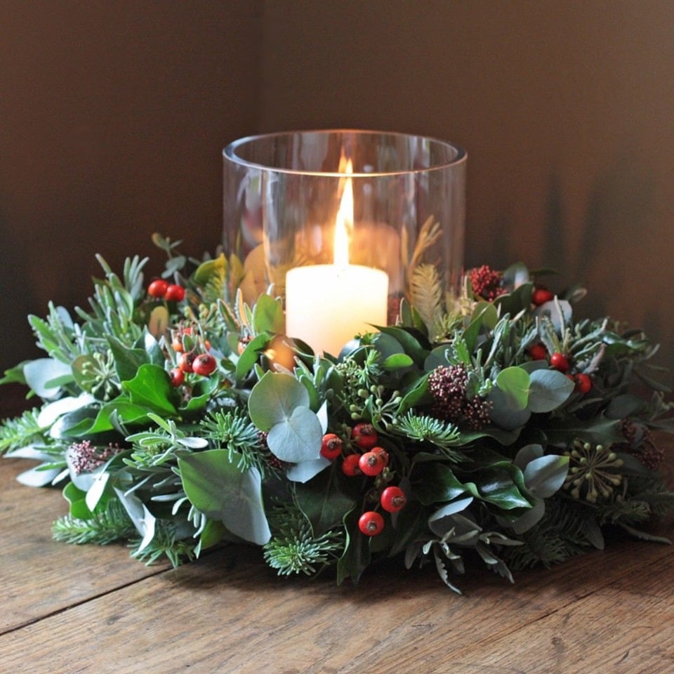 22 idées de belles décorations de table de Noël 15