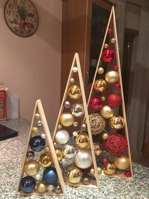 80 Décorations de Noël à faire soi-même avec des boules de Noël 24