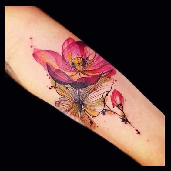 100 top idées de tatouages fleur 30