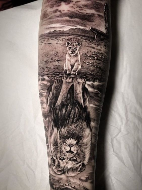 100 top idées de tatouages lion 12