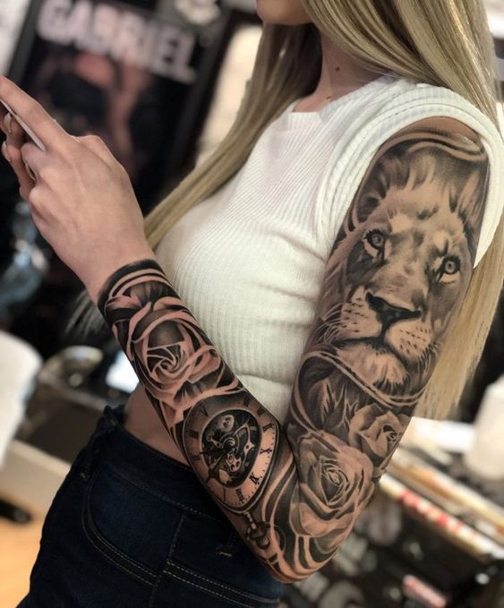 100 top idées de tatouages lion 22