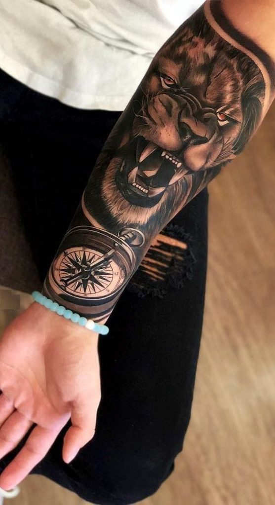 100 top idées de tatouages lion 40