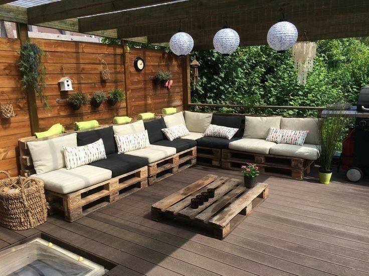 32 top idées de salons de jardin en palettes 2