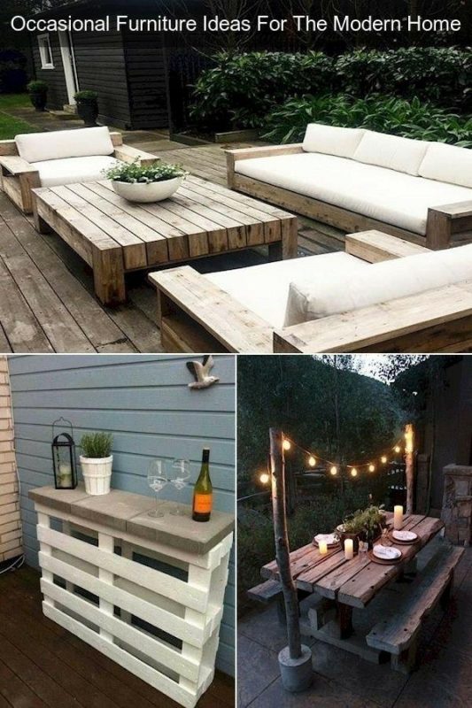 32 top idées de salons de jardin en palettes 14