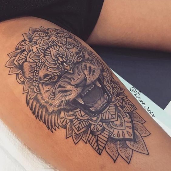 100 top idées de tatouages lion 54