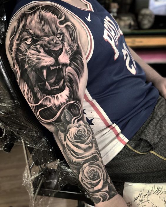 100 top idées de tatouages lion 59