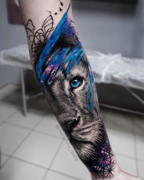 100 top idées de tatouages lion 66