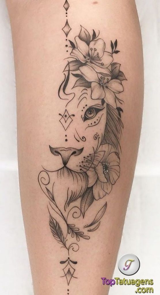 100 top idées de tatouages lion 7