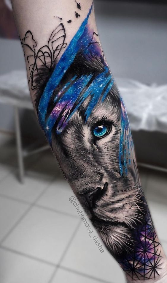 100 top idées de tatouages lion 79