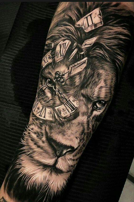 100 top idées de tatouages lion 89