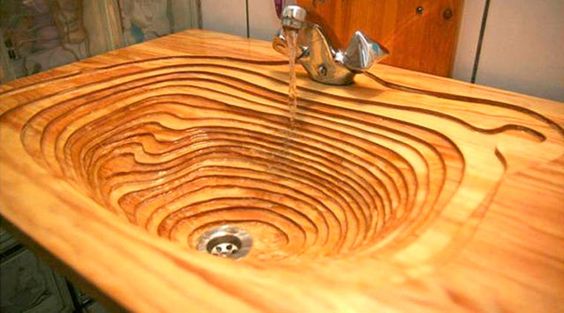 47 top idées de lavabos en bois pour s'inspirer 31