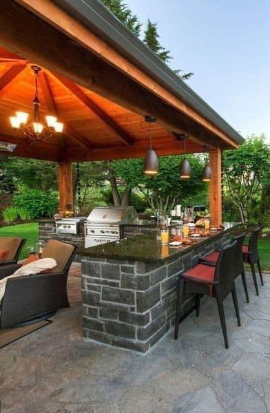 14 jolies idées de cuisines en plein air pour dans le jardin 11