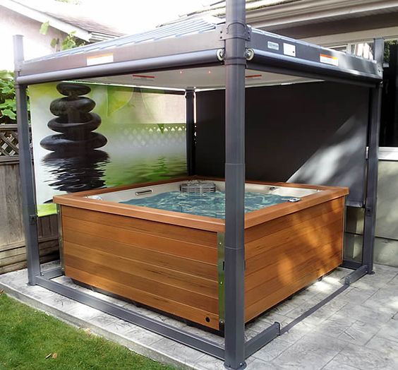 20 idées pour habiller un jacuzzi ou un spa gonflable 3