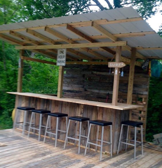 55 top idées de bar de jardin à faire soi-même 1