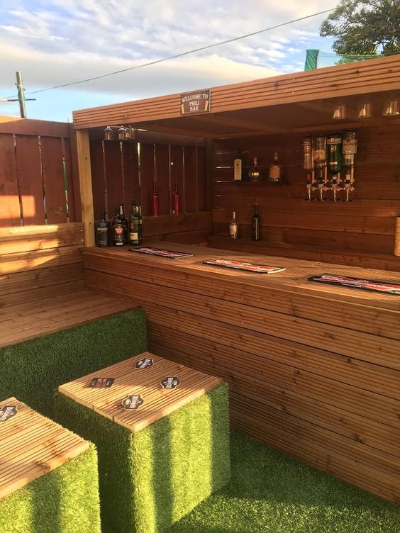 55 top idées de bar de jardin à faire soi-même 2